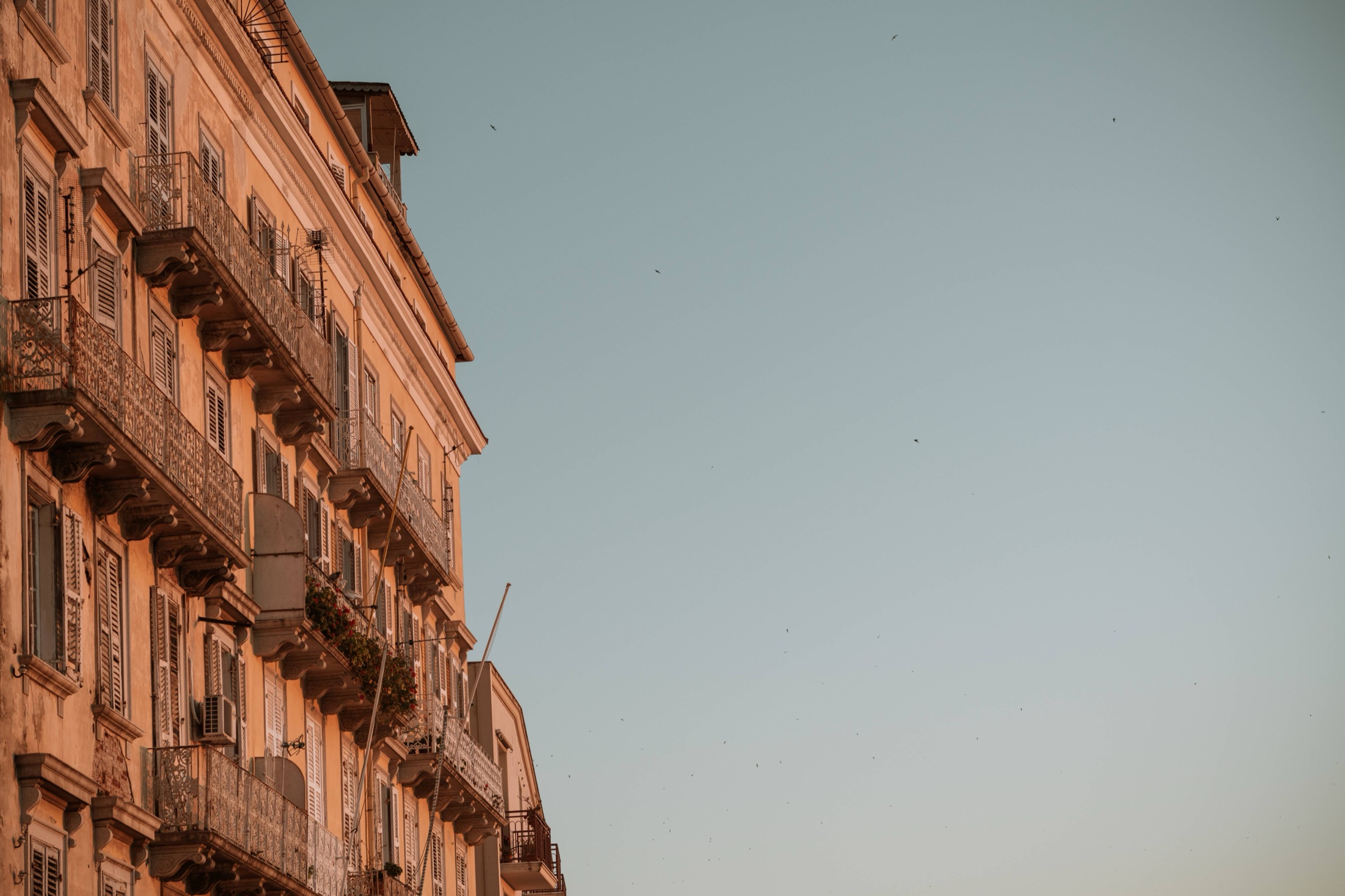 Golden hour in Corfu Town