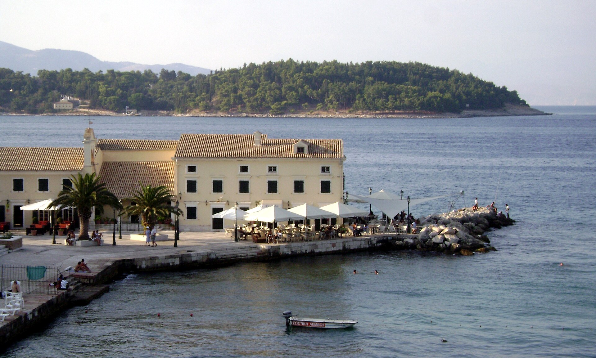 Everyday life at a local Corfu restaurant